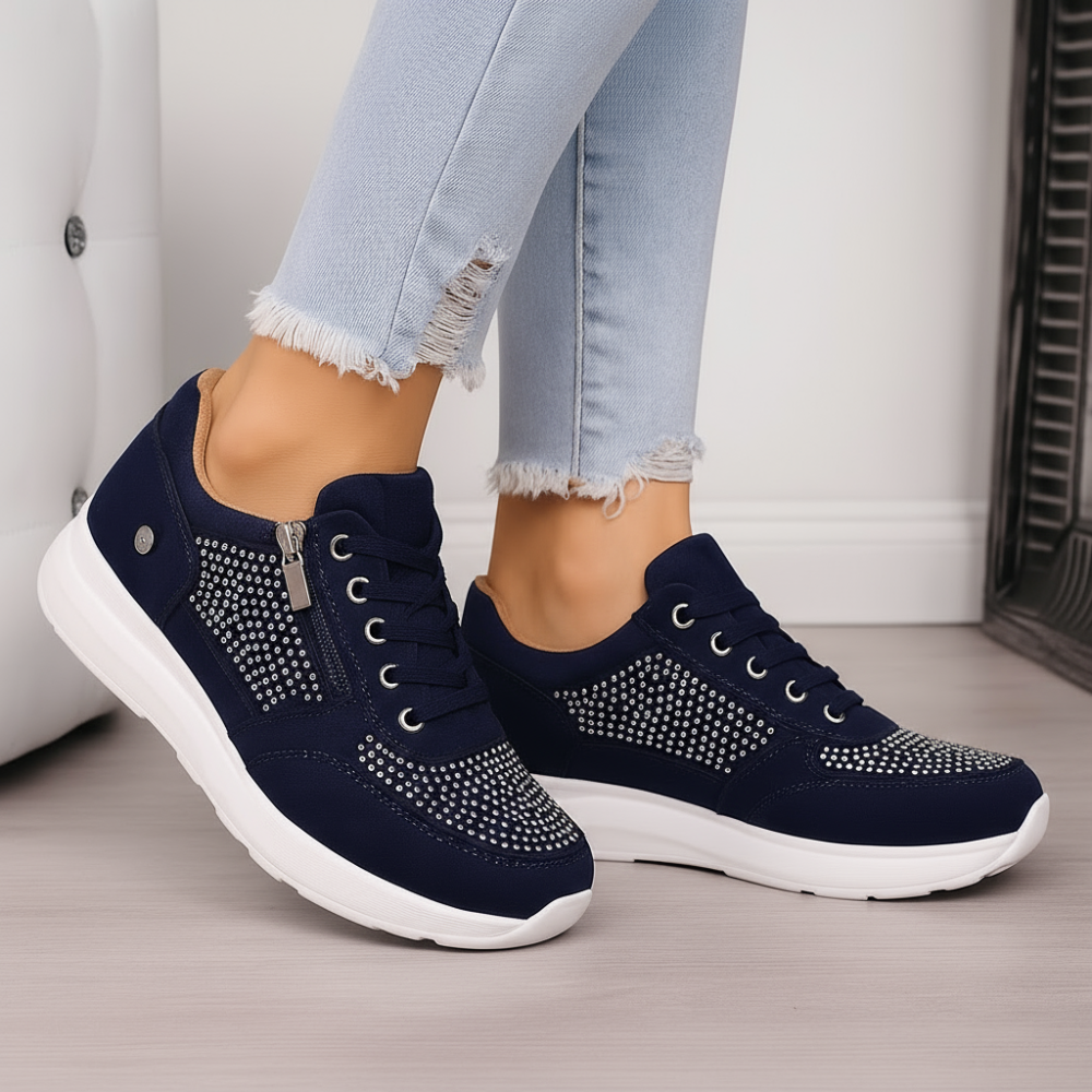 Ava - Buty Sportowe z Zamkiem
