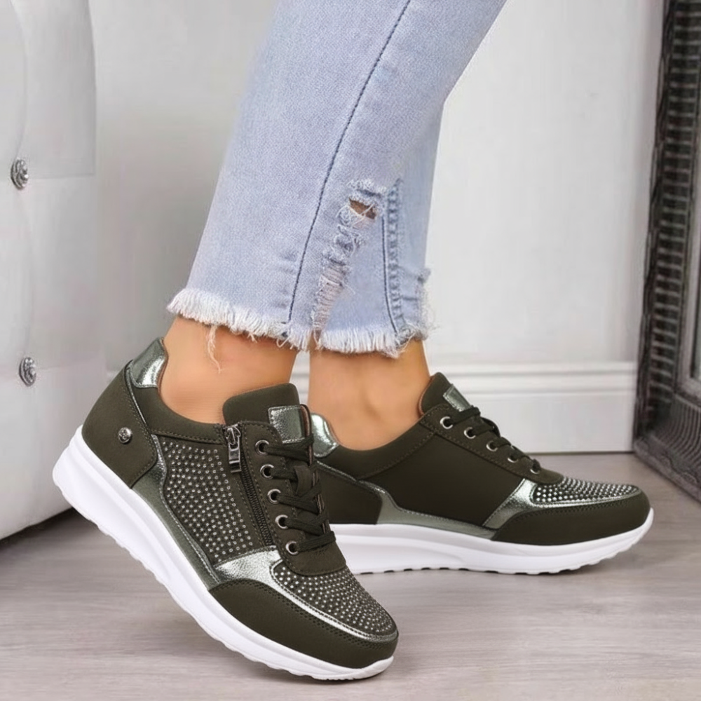 Ava - Buty Sportowe z Zamkiem