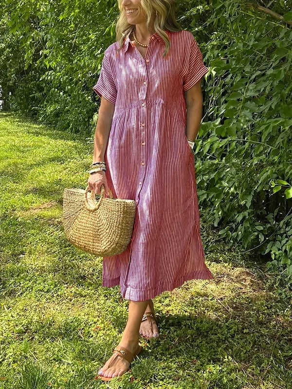 Corinne – Elegancka sukienka koszulowa dla kobiet