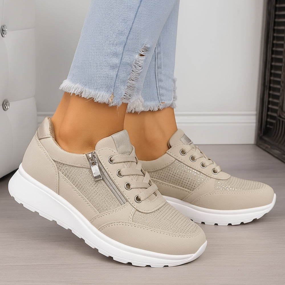 Ava - Buty Sportowe z Zamkiem