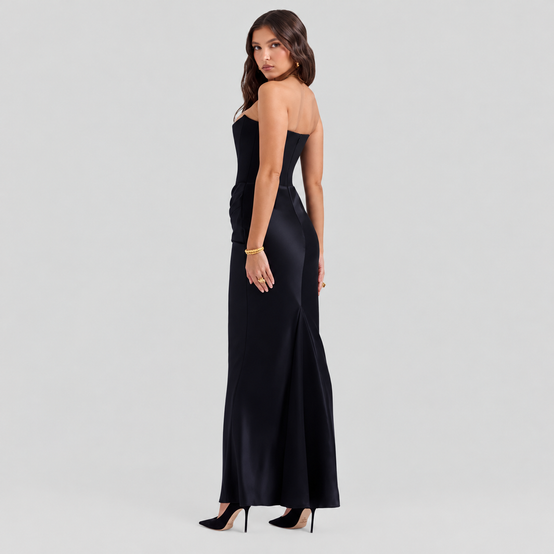 Elisabeth – Stylowa maxikleid z odkrytymi ramionami dla kobiet