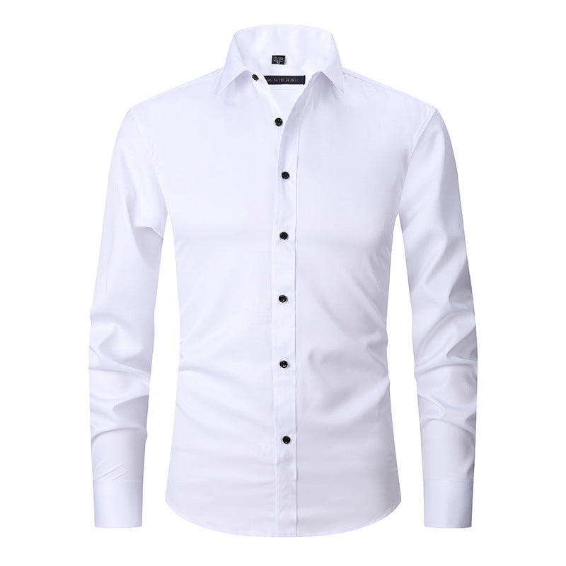 Jaren - Męska elegancka koszula stretch z długim rękawem