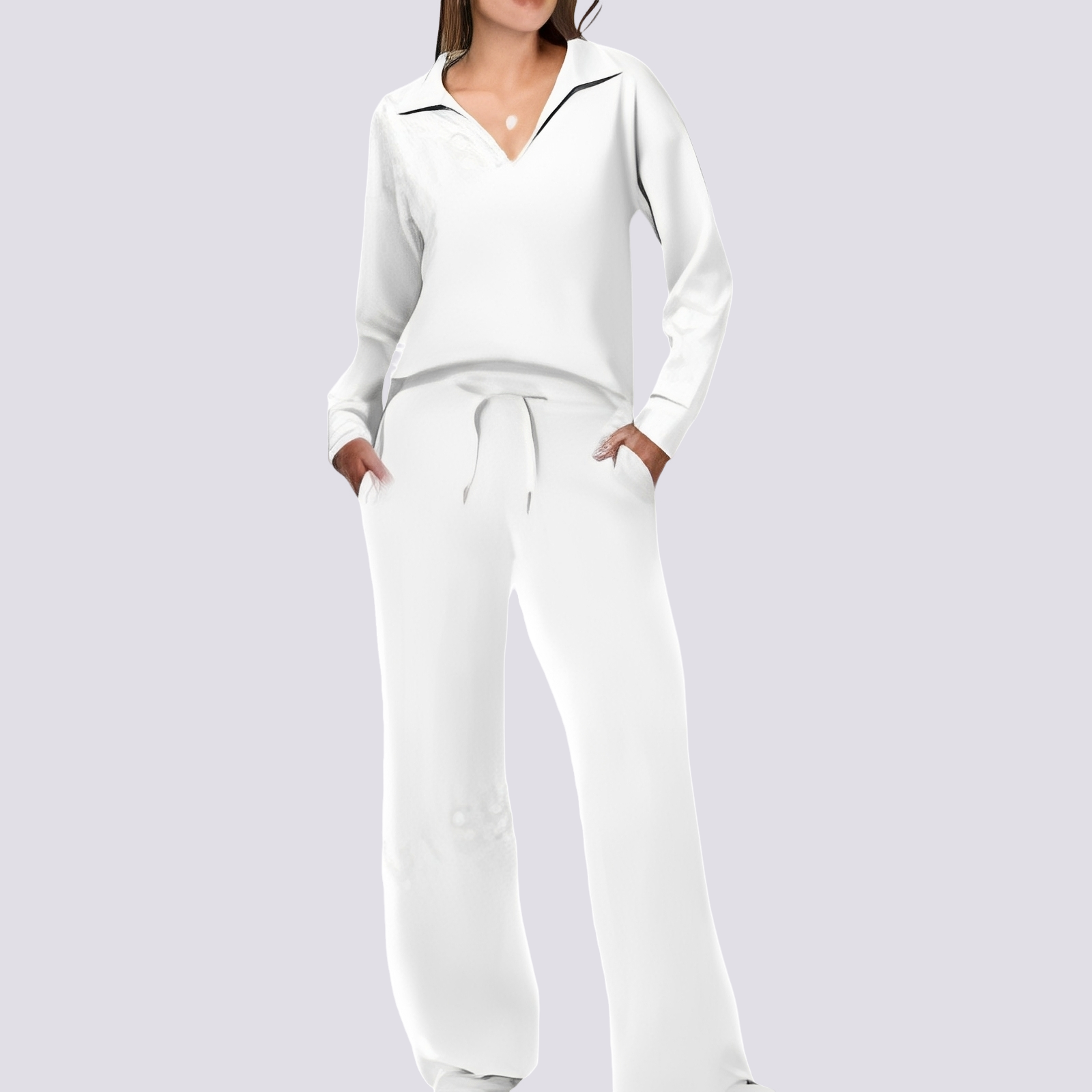 Tiana - Swobodny, wygodny zestaw loungewear dla kobiet