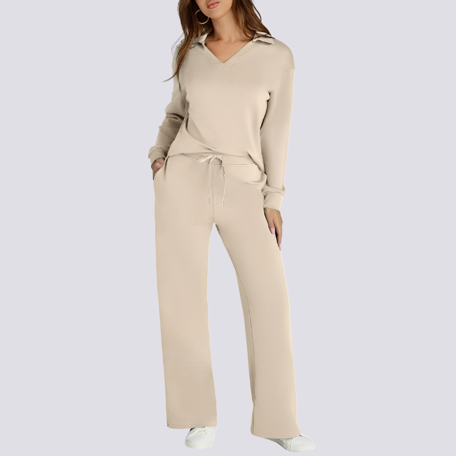 Tiana - Swobodny, wygodny zestaw loungewear dla kobiet