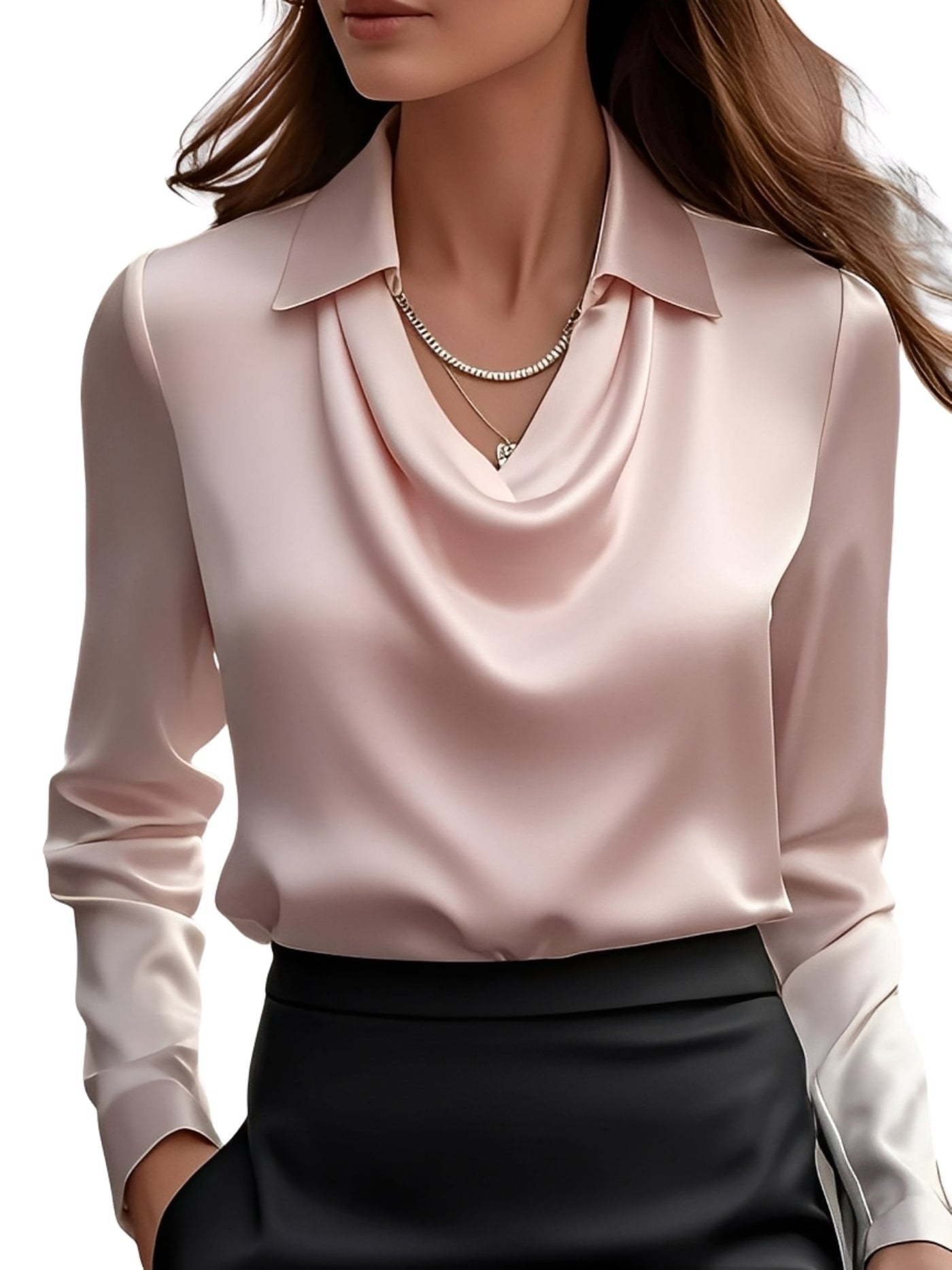 Dionne - Kobieca bluzka z długim rękawem w eleganckim stylu