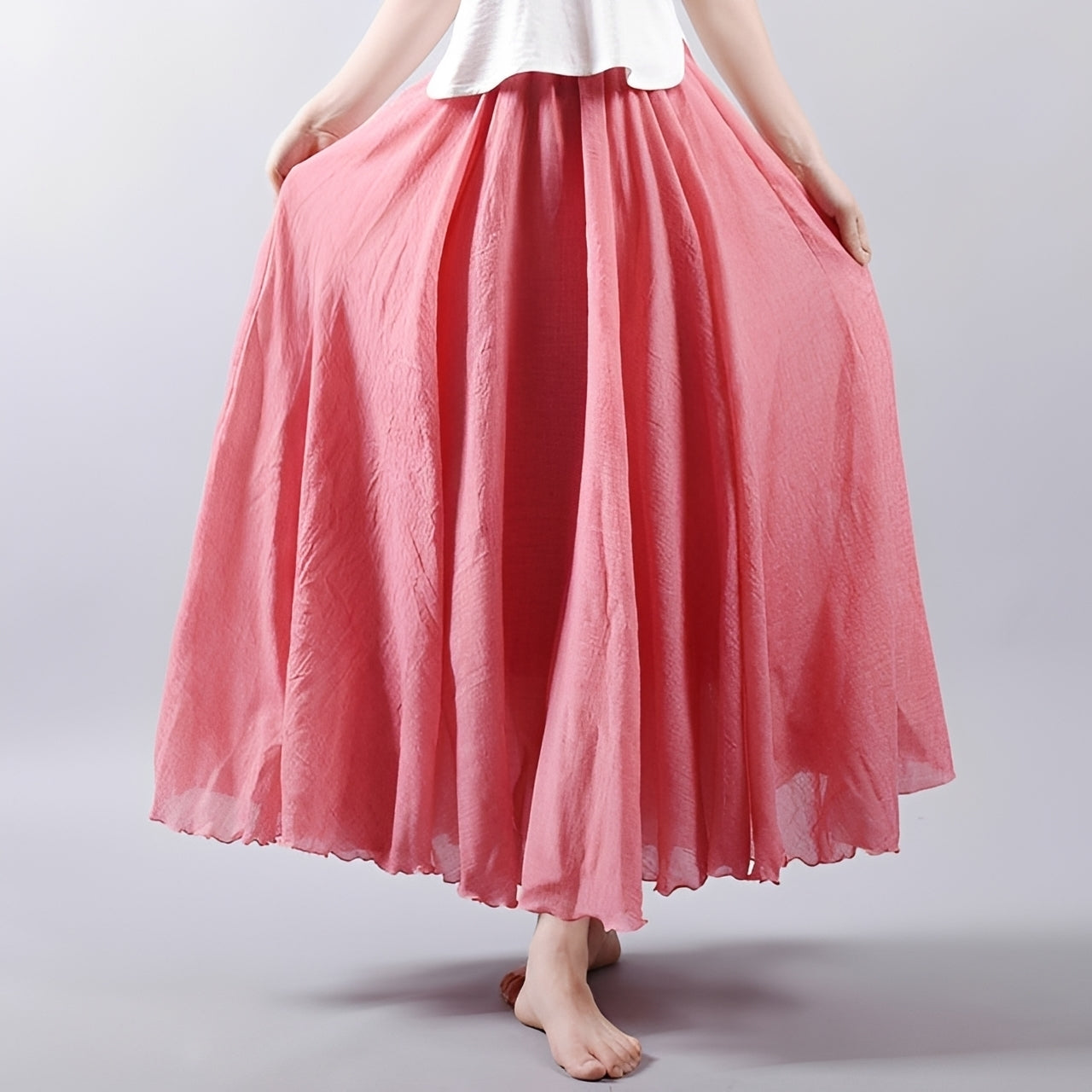 Alina - Zwiewna boho spódnica maxi