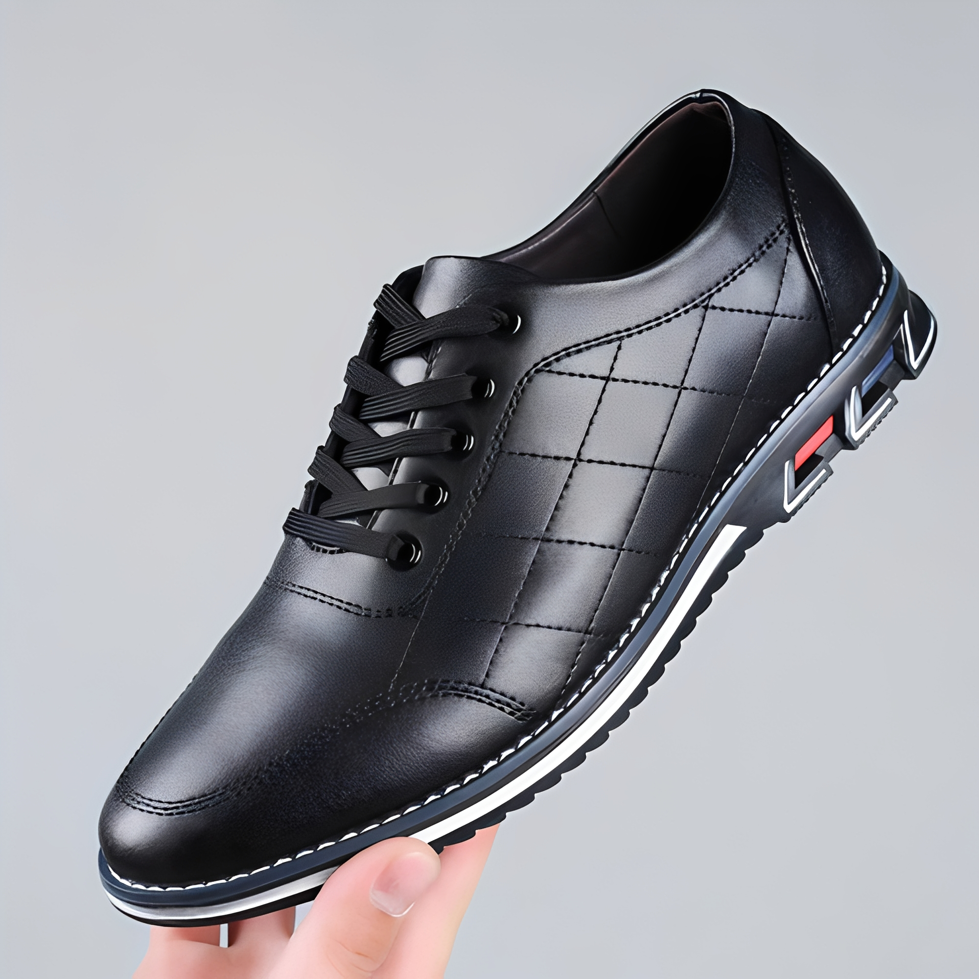 Edvin - Stylowe męskie buty sznurowane na co dzień