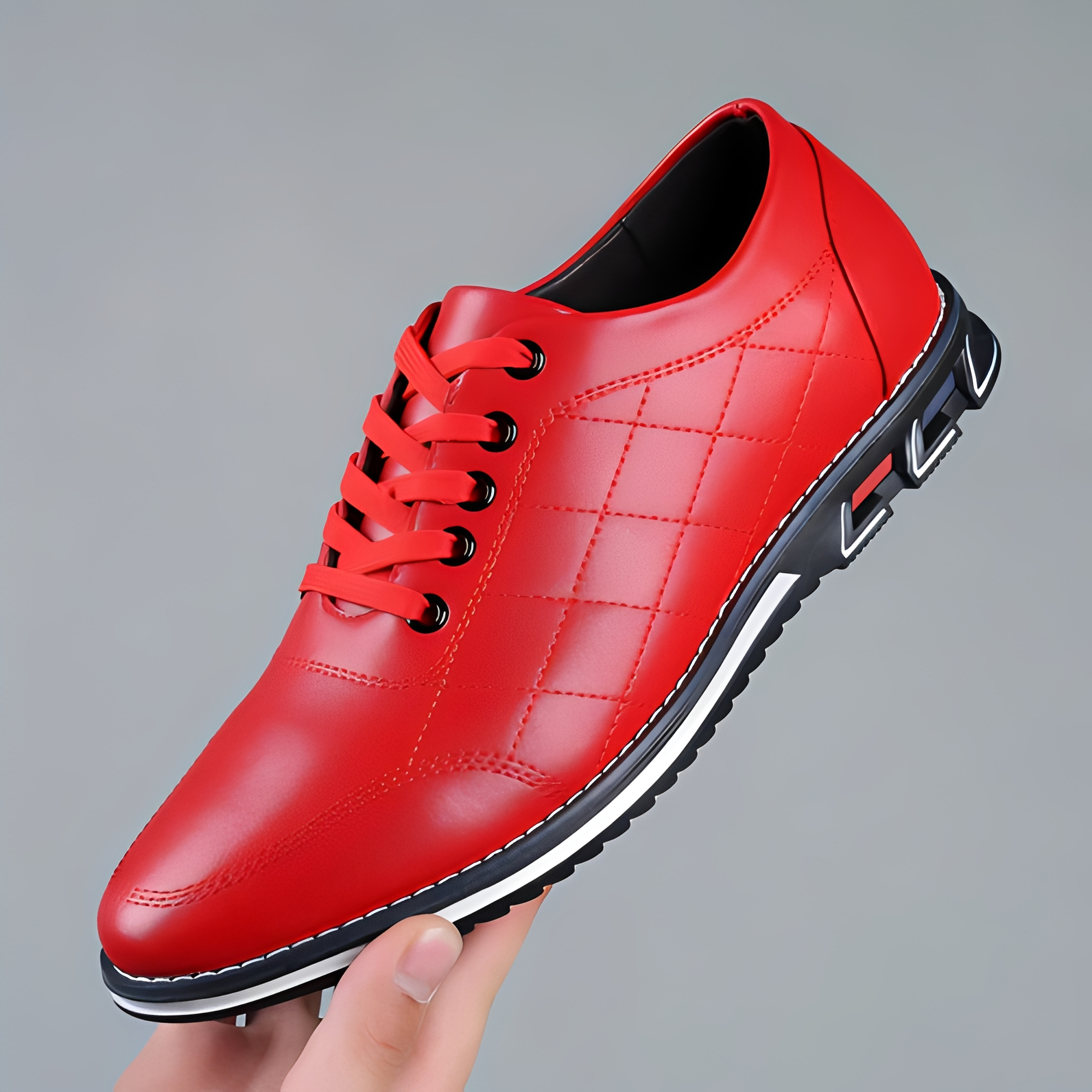Edvin - Stylowe męskie buty sznurowane na co dzień
