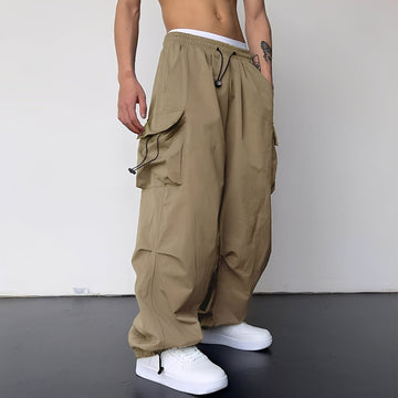 Kaleb - Modne baggy spodnie cargo dla mężczyzn