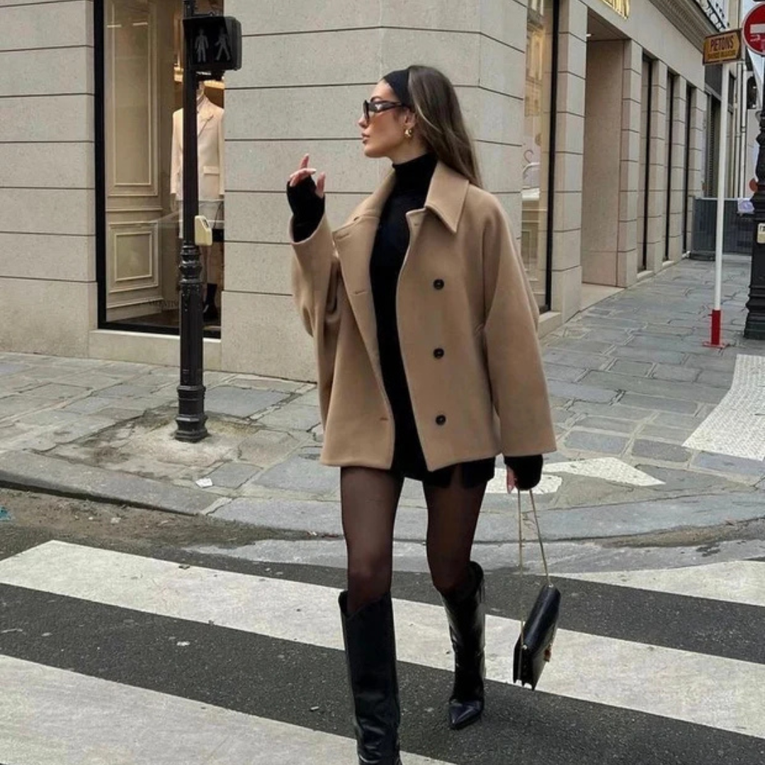 Elena - Stylowy płaszcz oversize