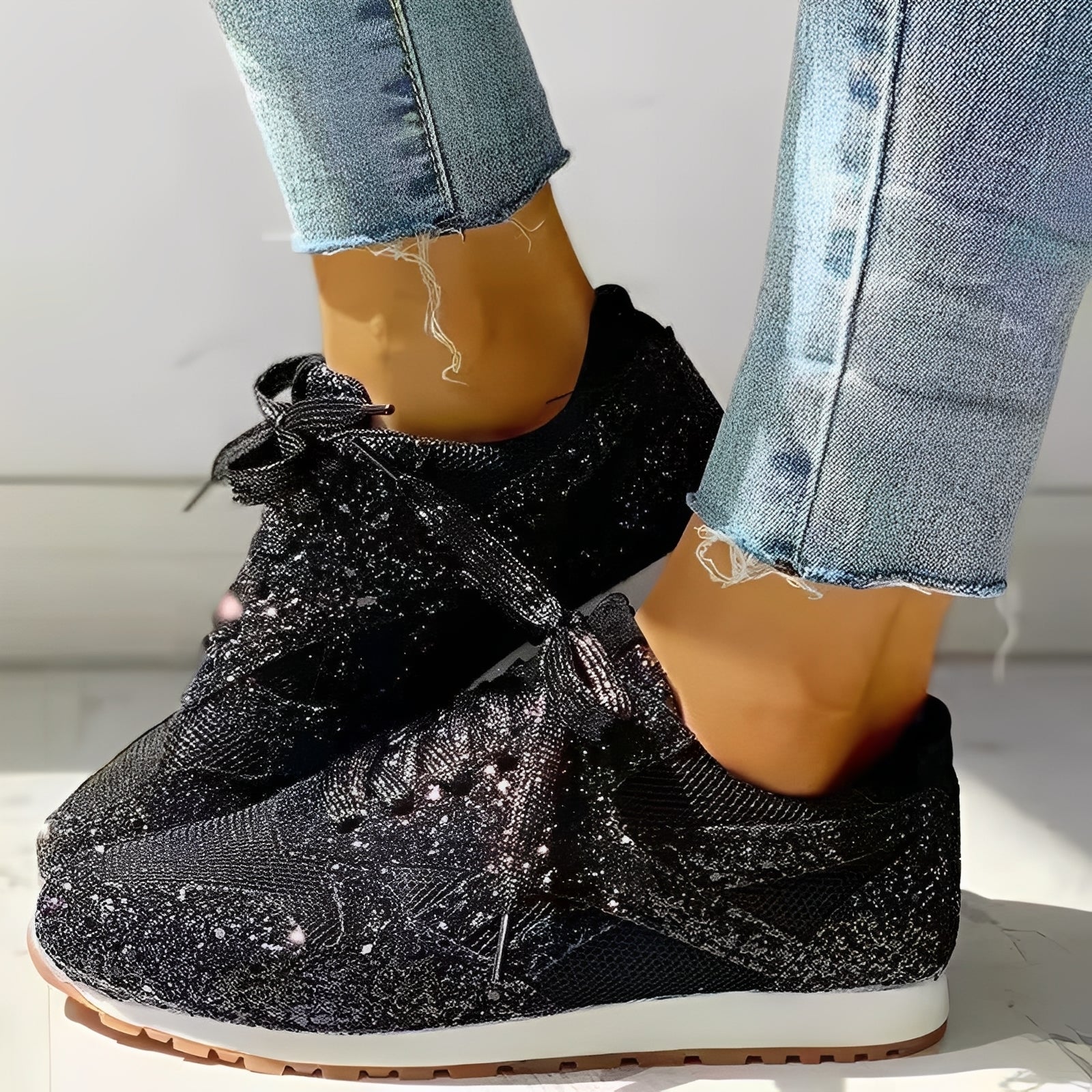 Berley - Stylowe buty z połyskiem dla kobiet