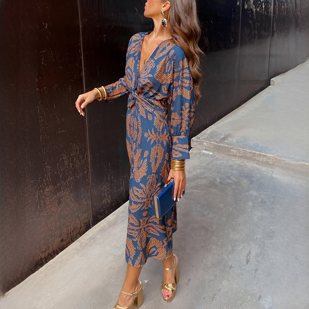 Elsie - Elegancka sukienka maxi