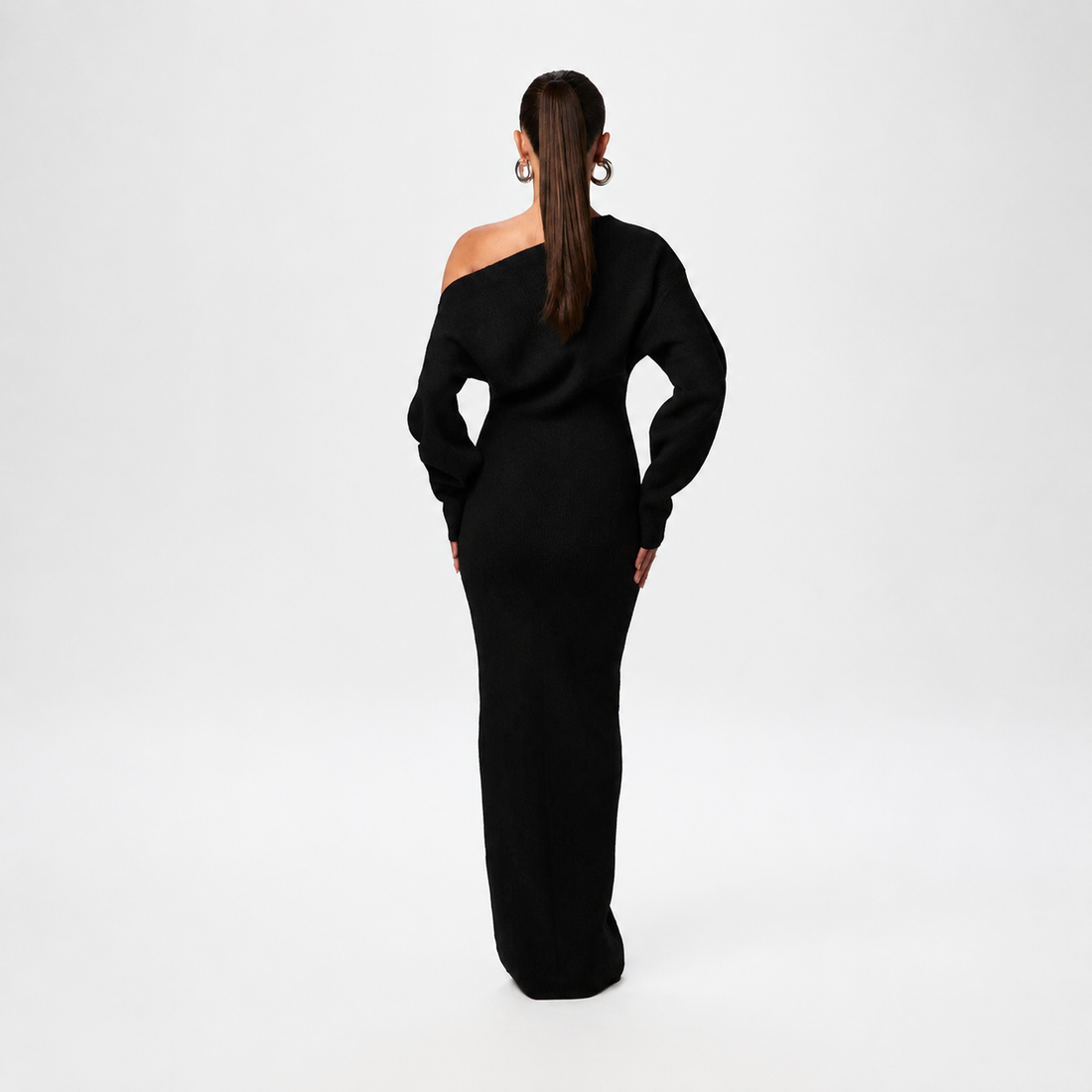 Tahlia - Elegancka Sukienka Maxi na Jedno Ramię