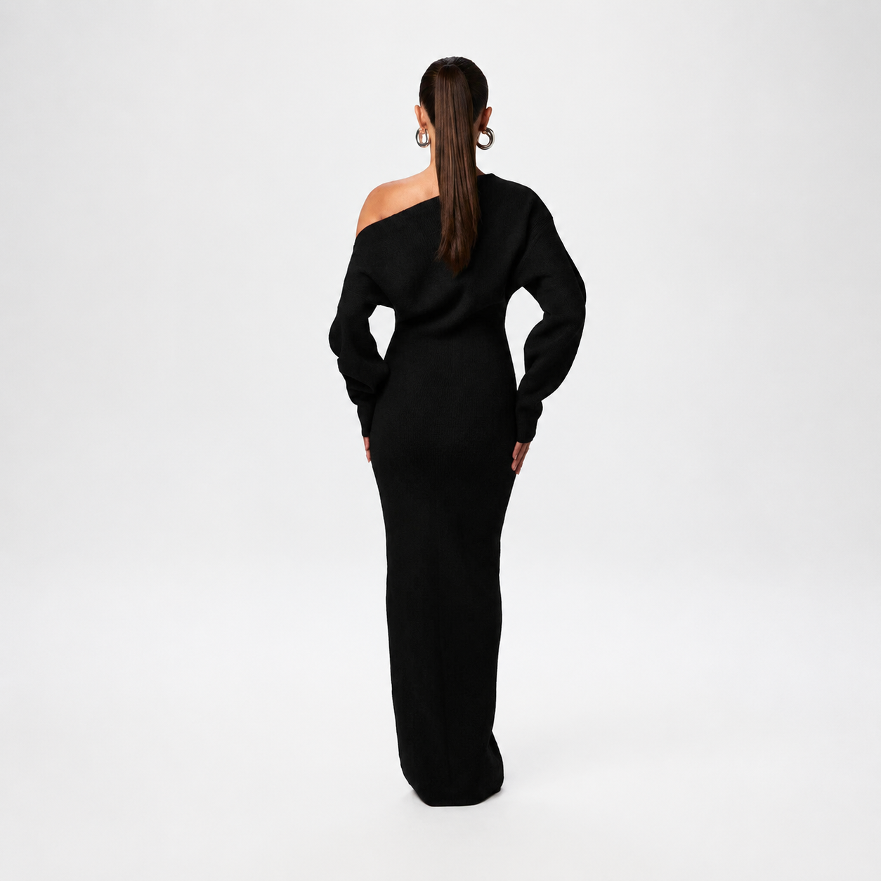 Tahlia - Elegancka Sukienka Maxi na Jedno Ramię