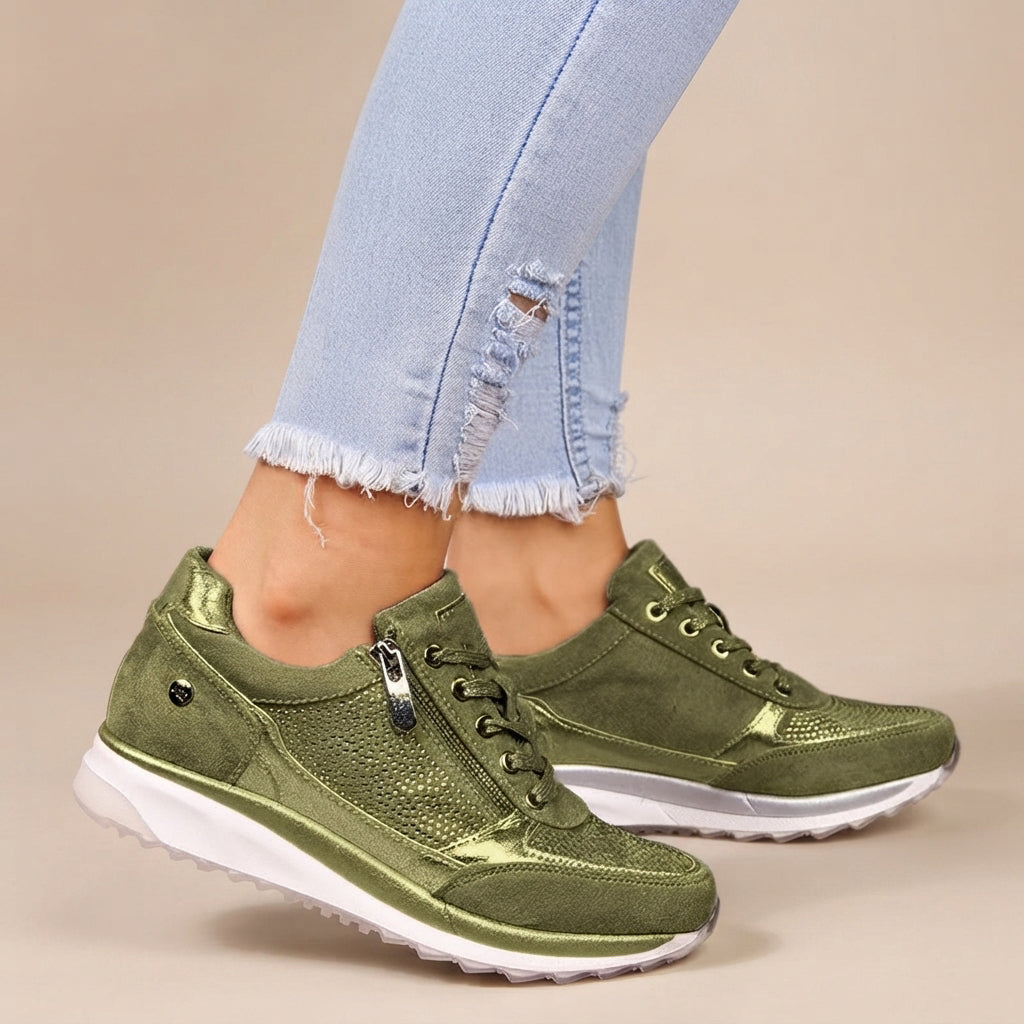 Gayle - Lekkie Sznurowane Sneakersy