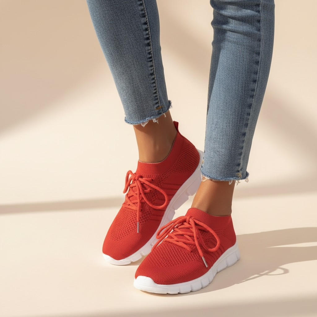 Vicky - Oddychające sznurowane sneakersy