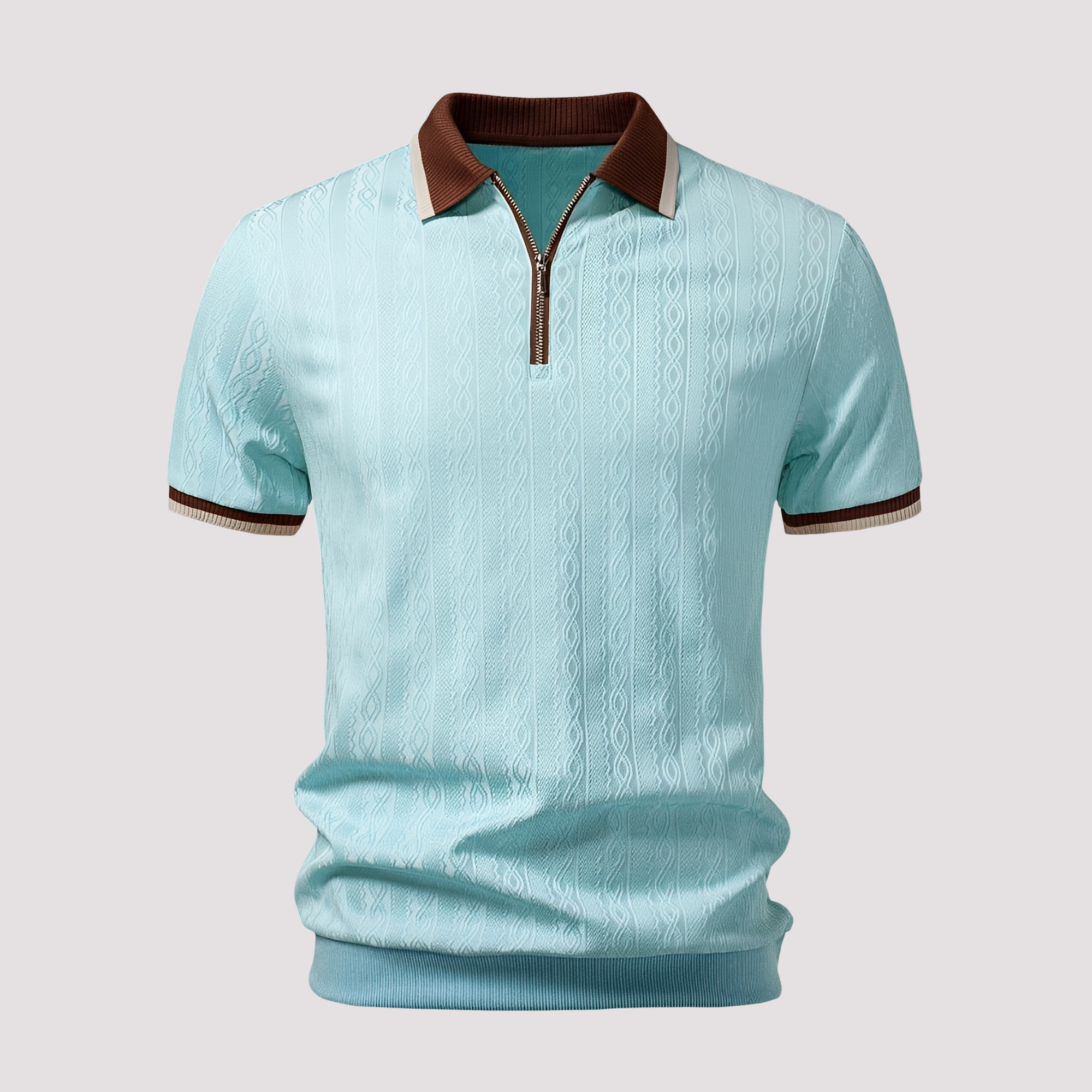 Bryn - Stylowa koszulka polo z zamkiem