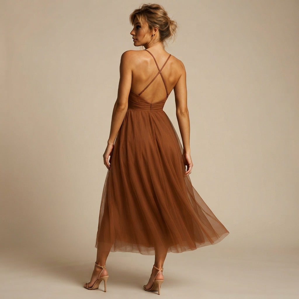 Cynthia - Gustowna i Elegancka Sukienka Midi