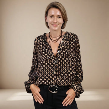 Zaida - Luźna bluzka z guzikami