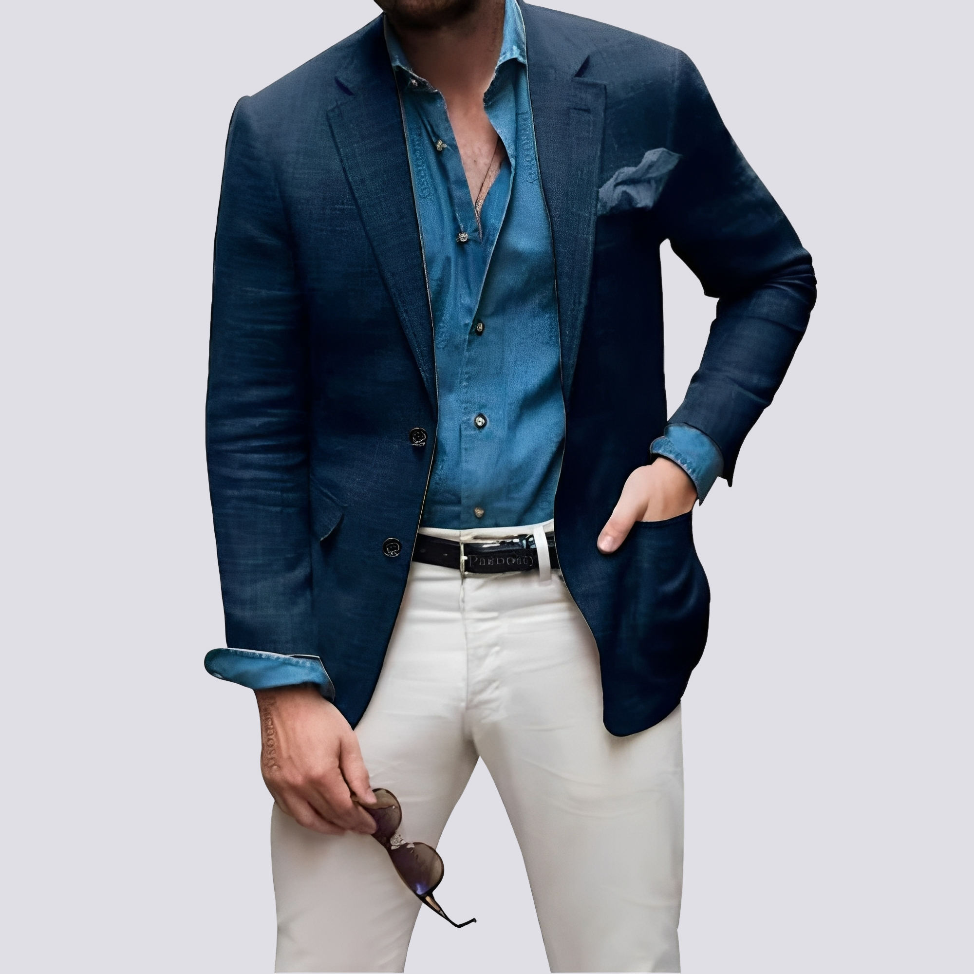 Glenn - Elegancka marynarka męska z guzikami