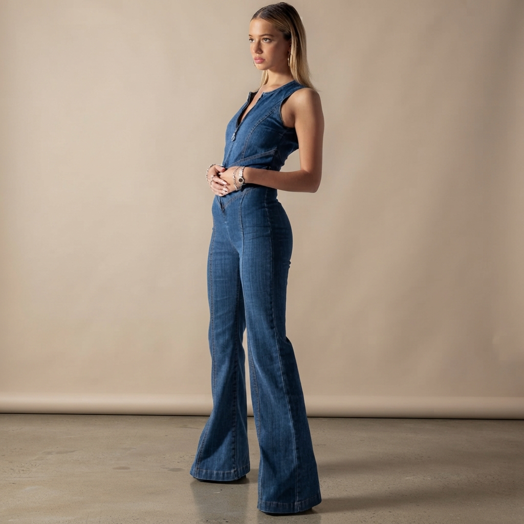 Rebecca - Kombinezon Vintage z Zamkiem