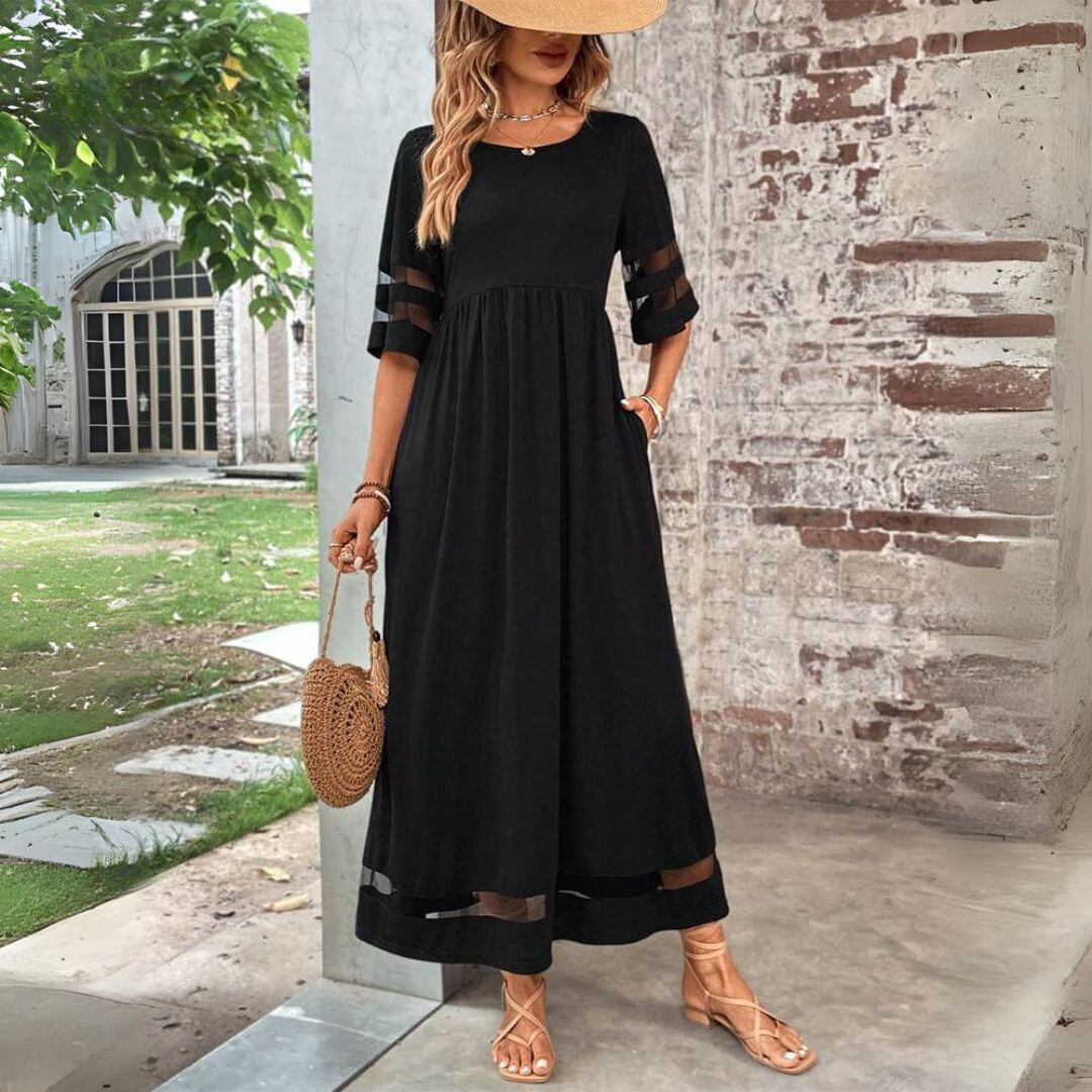 Amandine – Elegancka sukienka z efektem ukrywającym brzuch