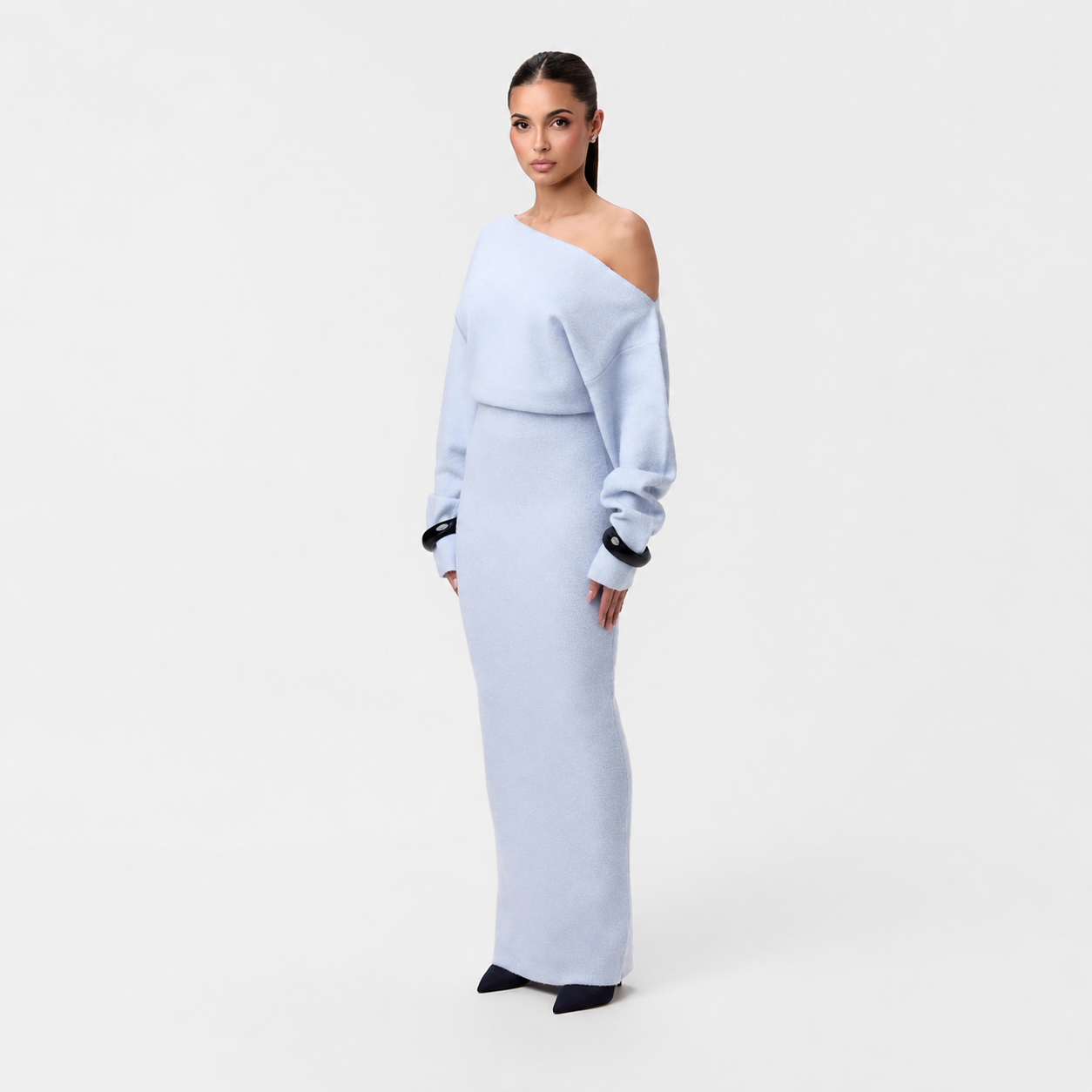Tahlia - Elegancka Sukienka Maxi na Jedno Ramię