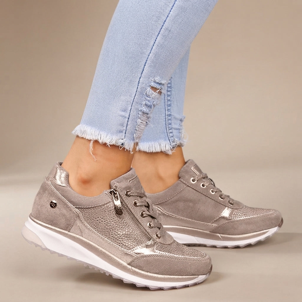 Gayle - Lekkie Sznurowane Sneakersy