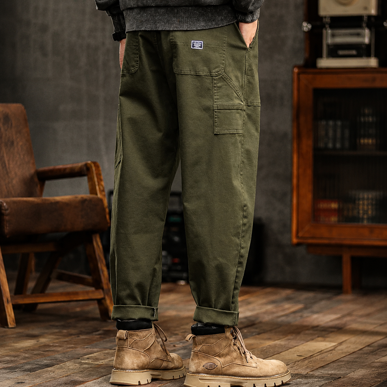 Clyde - Spodnie o Swobodnym Kroju w Vintage Stylu