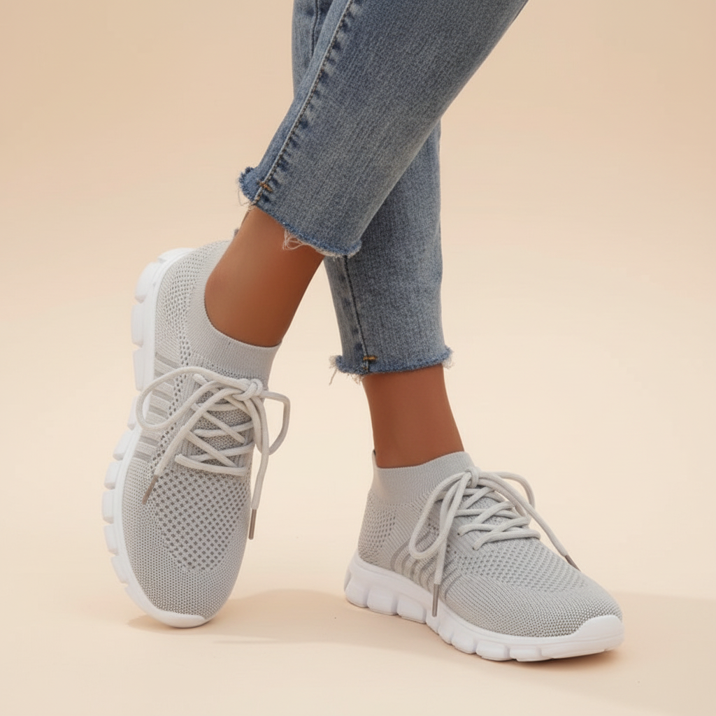 Vicky - Oddychające sznurowane sneakersy