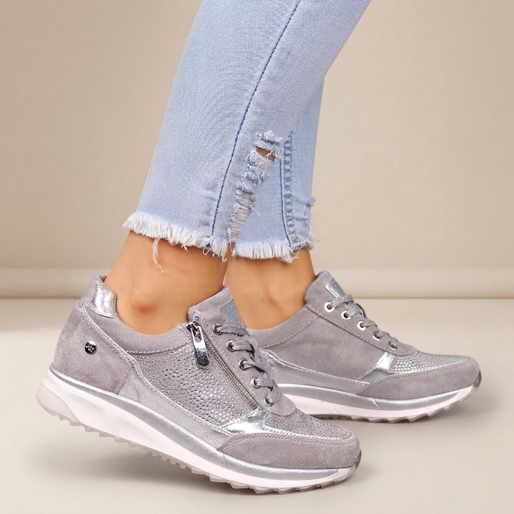 Gayle - Lekkie Sznurowane Sneakersy