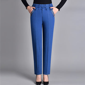 Daniella - Stylowe spodnie z elastycznym pasem