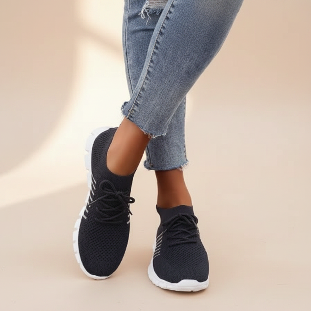 Vicky - Oddychające sznurowane sneakersy