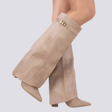 Blair - Stylowe wysokie buty z klapką