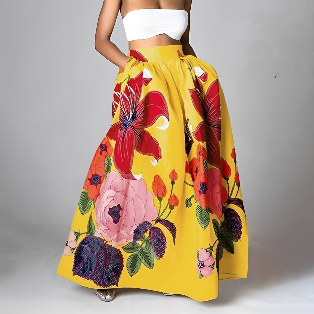 Jessica - Stylowa spódnica boho z wysokim stanem dla kobiet
