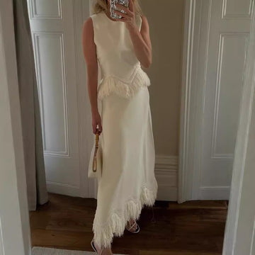 Marjorie - Stylowy Bezrękawnikowy Zestaw
