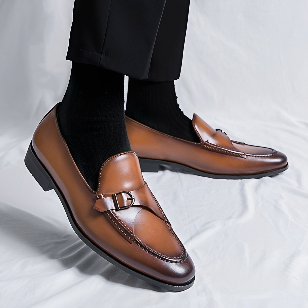Dillon - Retro formalne loafersy