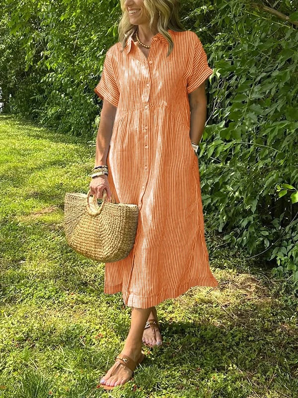 Corinne – Elegancka sukienka koszulowa dla kobiet