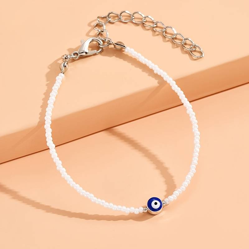 Bransoletka z koralików Evil Eye – bransoletka z koralików z motywem złego oka