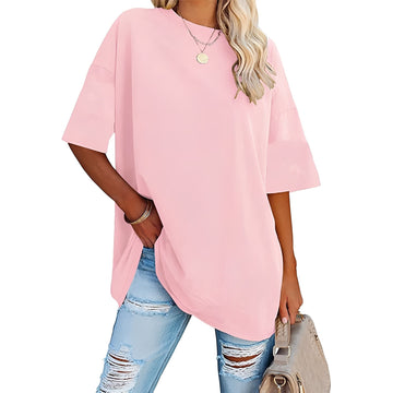 Alice - Luźny T-shirt z opadającym ramieniem