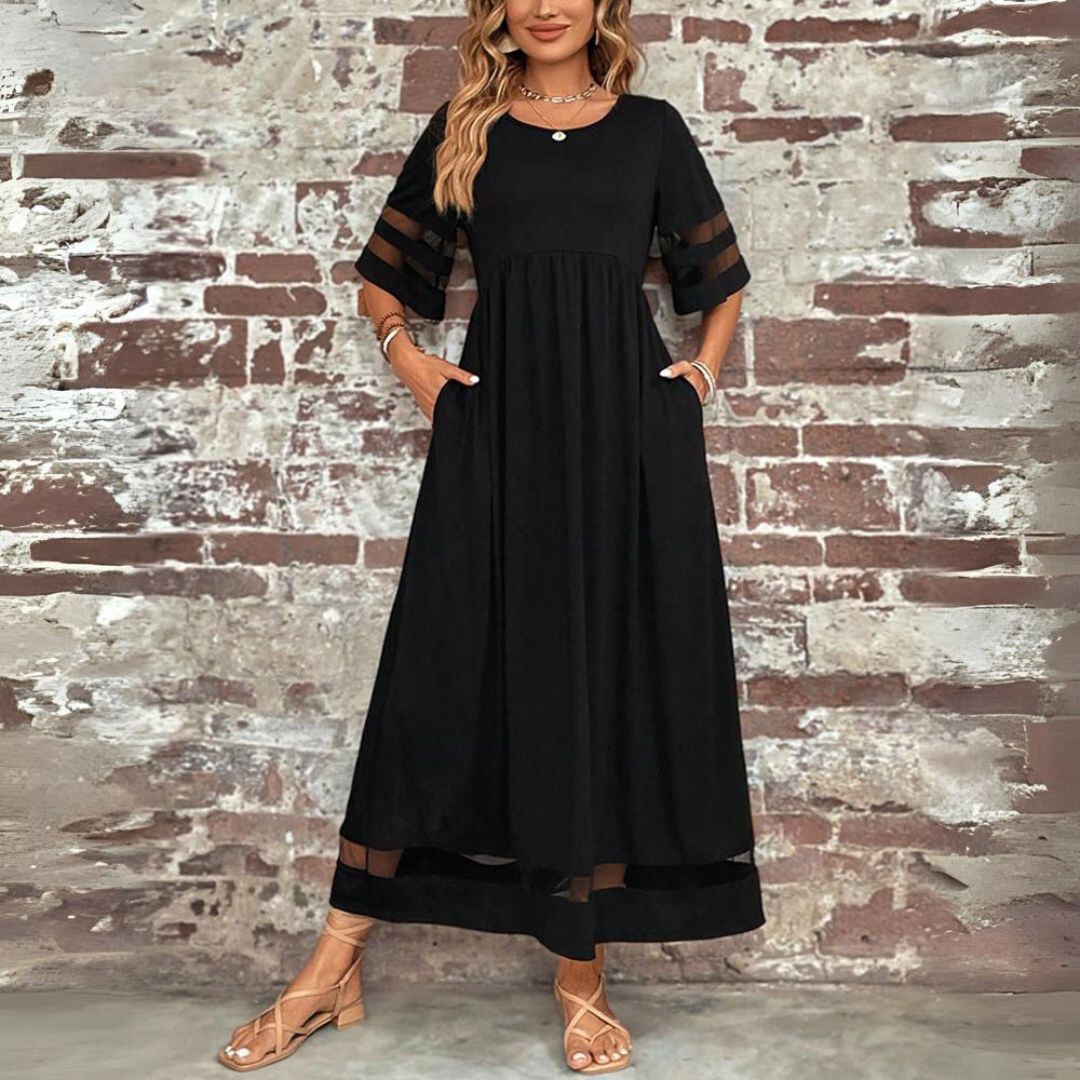 Amandine – Elegancka sukienka z efektem ukrywającym brzuch