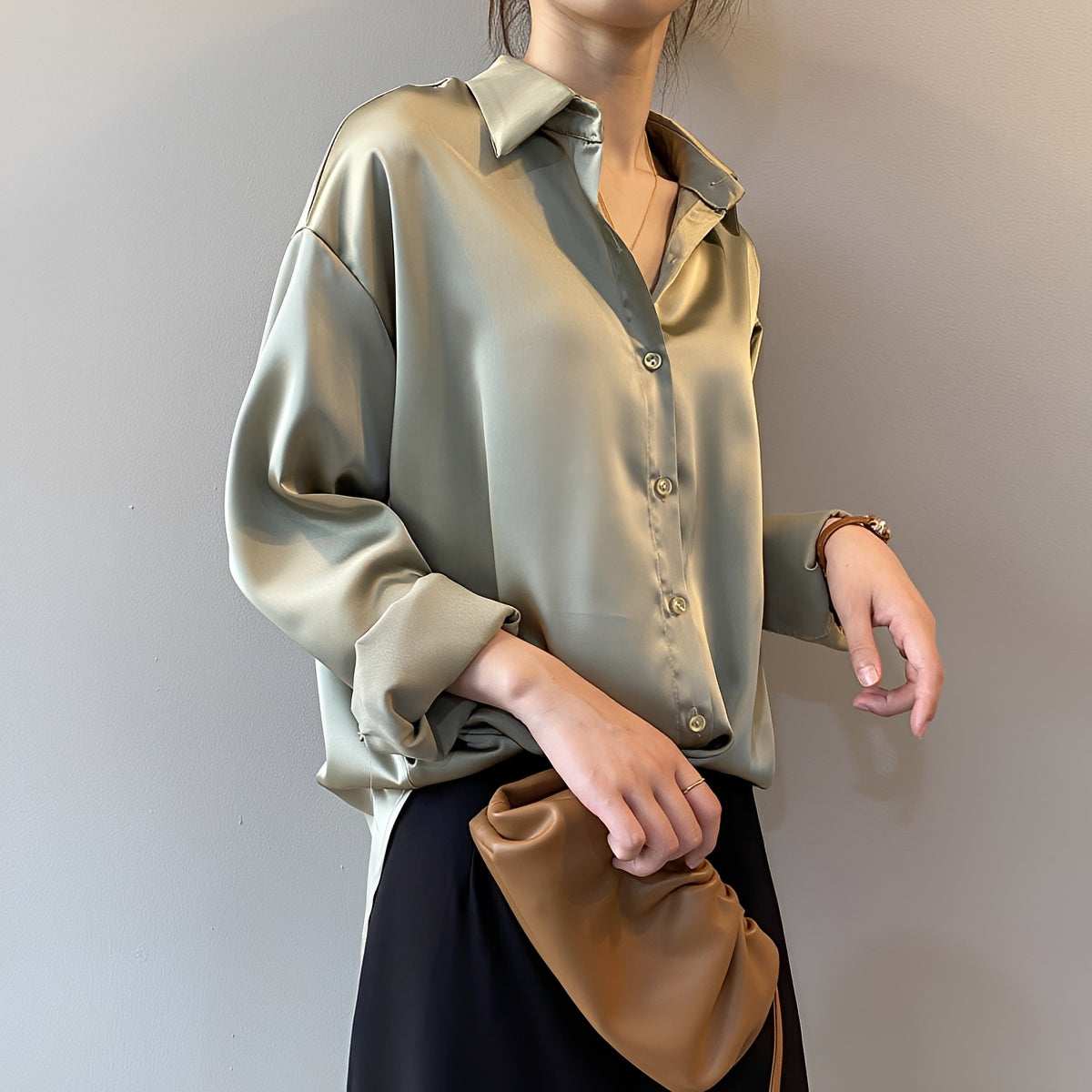 Christine - Elegancka koszula z długim rękawem