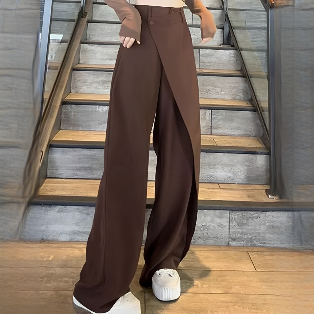 Avril - Szerokie spodnie damskie stylowe