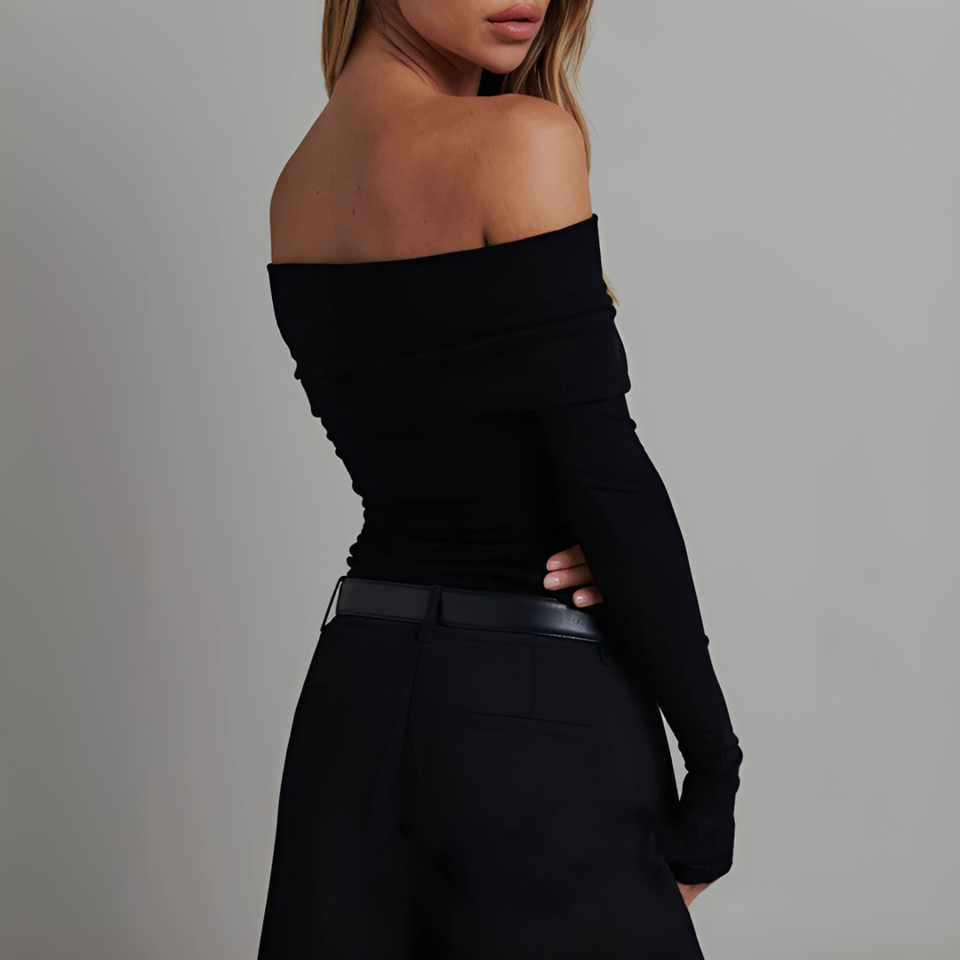 Kathryn - Gustowna Bluzka Bez Ramiączek