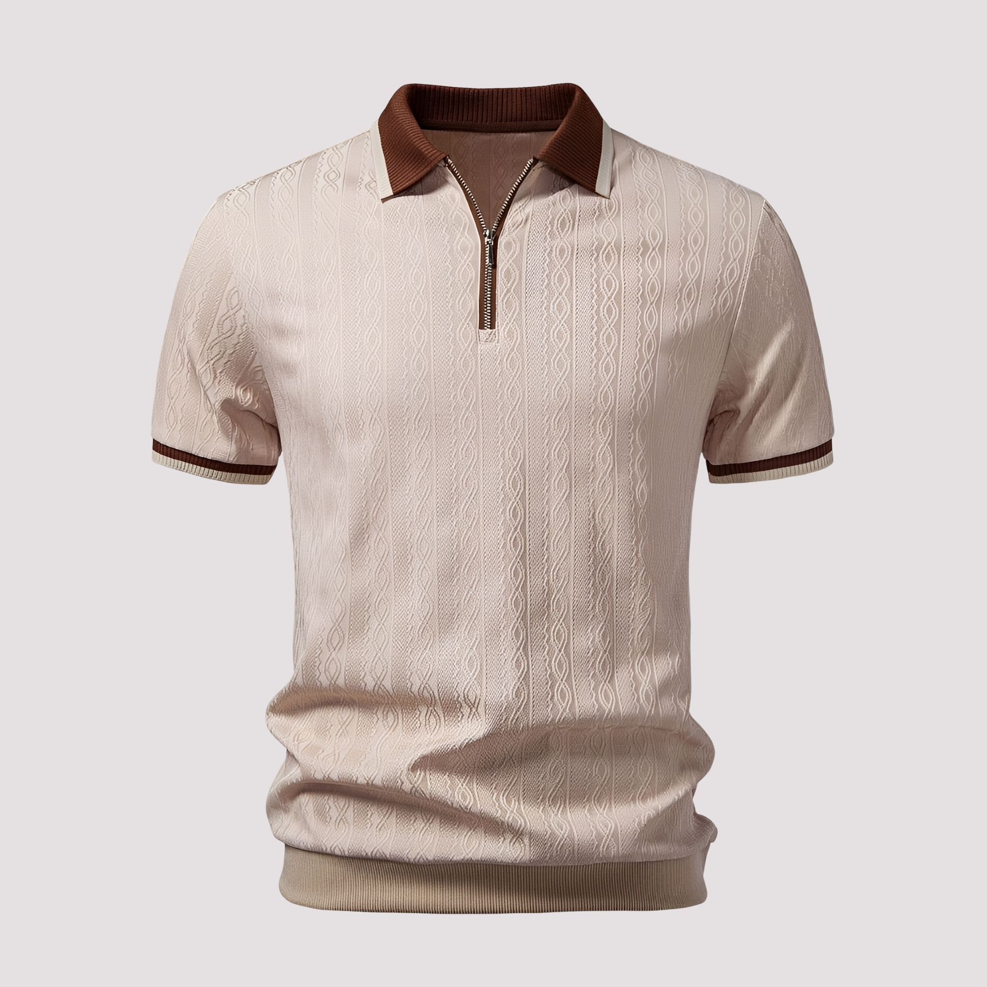 Bryn - Stylowa koszulka polo z zamkiem