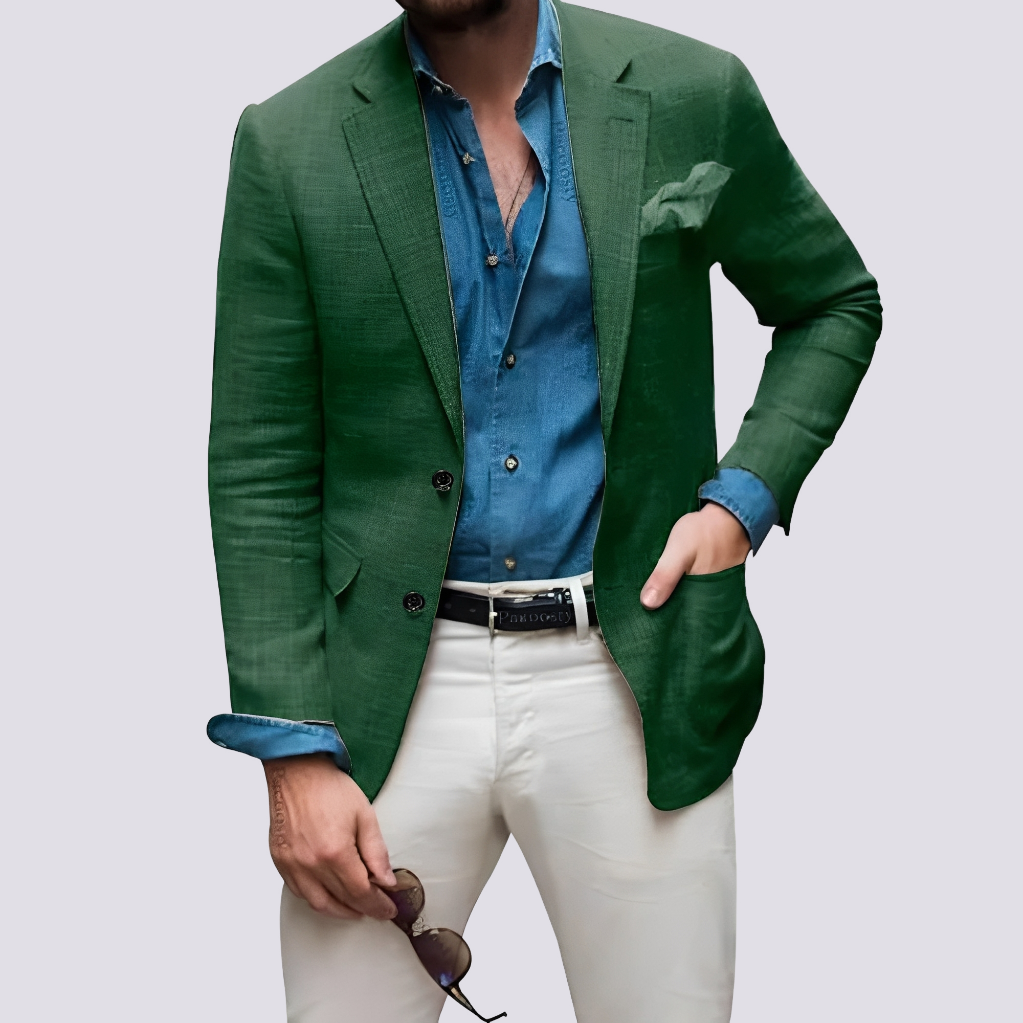 Glenn - Elegancka marynarka męska z guzikami