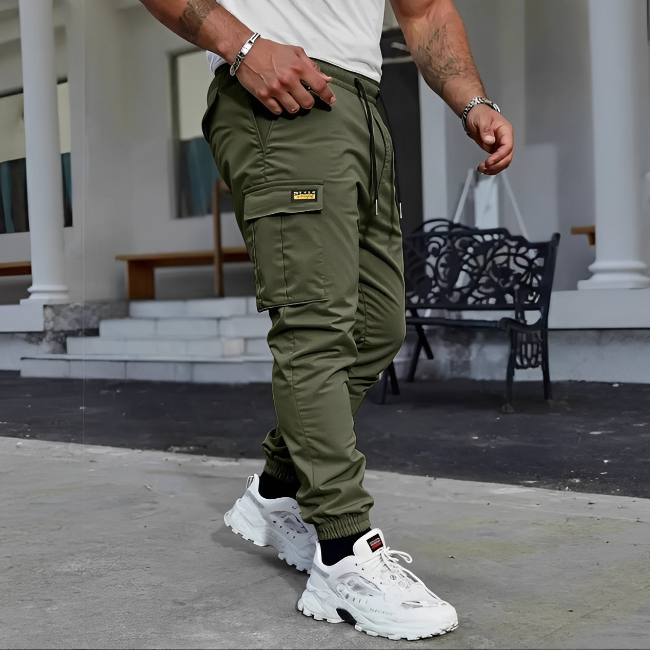 Milton - Casualowe Spodnie Jogger