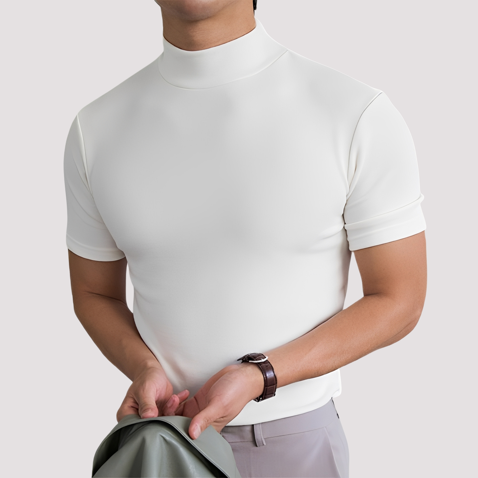 Alfie - Swobodny, dopasowany T-shirt dla mężczyzn