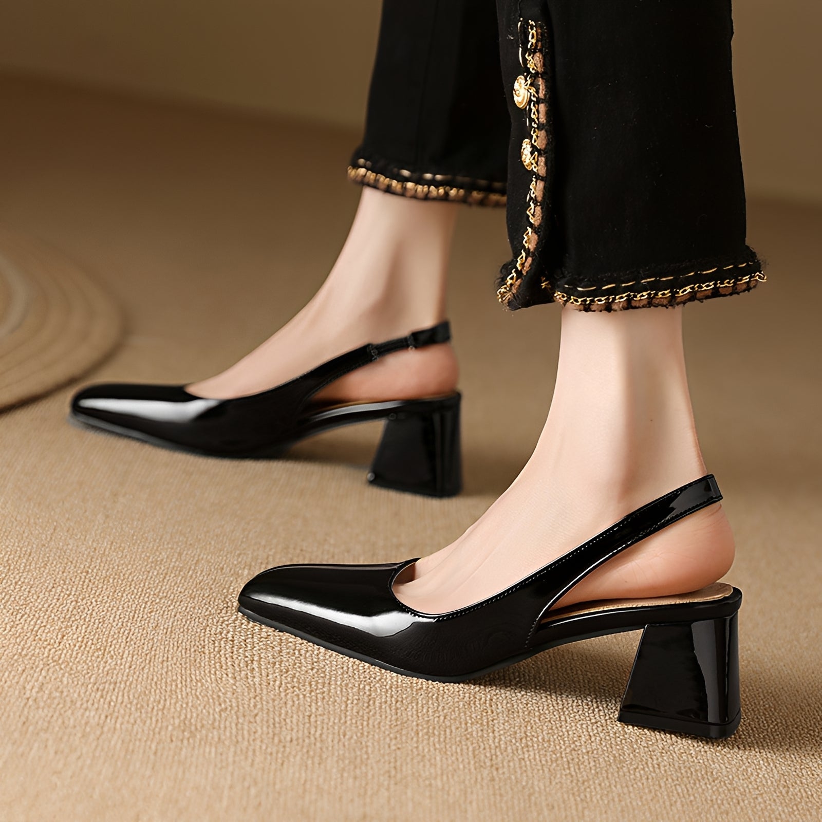 Kristen - Eleganckie buty na kwadratowym obcasie