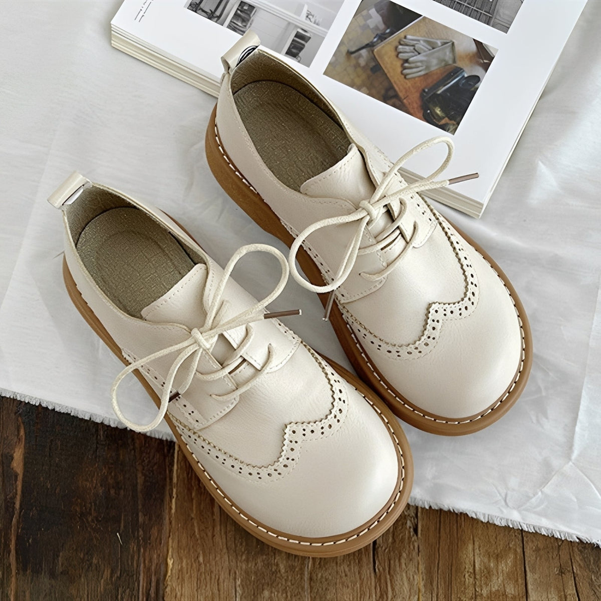 Vanessa - Klasyczne damskie buty oxford